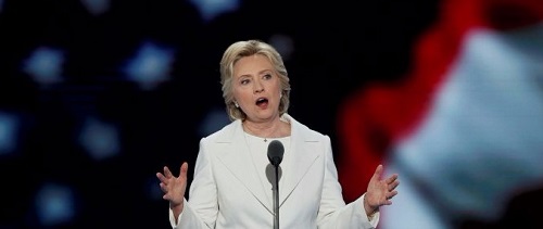 Hillary Clinton at the Democratic Convention 2016