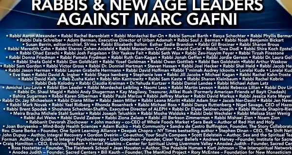 Rabbis and New Age leaders against Marc Gafni, www.drphil.com