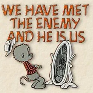 We have met the enemy and he is us
