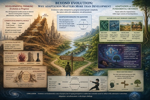 Beyond Evolution: Why Adaptation Matters More Than Development