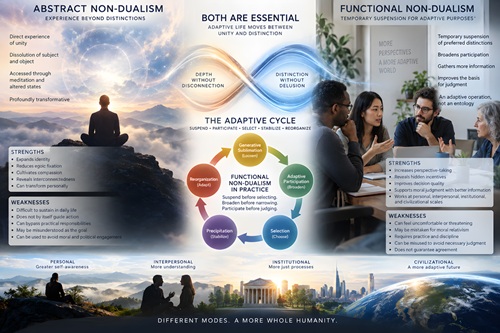 Why Non-Dualism Is Not Enough, From Transcendence to Functional Non-Dualism