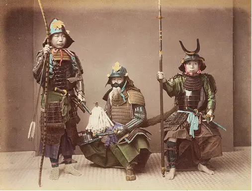 A photo shows Japanese Samurai Warriors (toptenz, , n.d.)