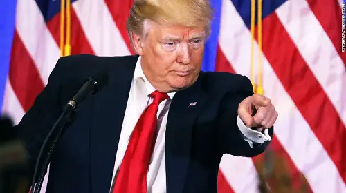 Donald Trump at this first press conference