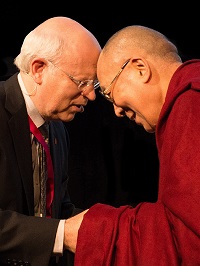 Arthur Zajonc with H.H. Dalai Lama, 2015