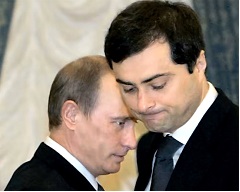 Vladimir Putin and Vladislav Surkov