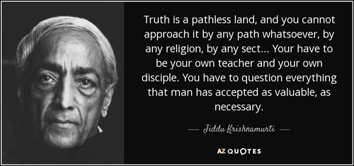 'The Relevance of Jiddu Krishnamurti in a Post-Ideological Age