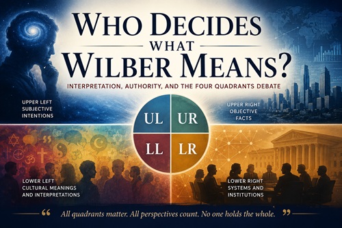 Who Decides What Wilber Means?, Interpretation, Authority, and the Four Quadrants Debate