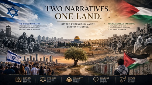 Two National Histories, One Land: Steelmanning Israeli and Palestinian Narratives Without Collapse into Total Explanation