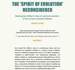 The 'Spirit of Evolution' Reconsidered