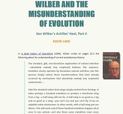 Ken Wilber and the Misunderstanding of Evolution