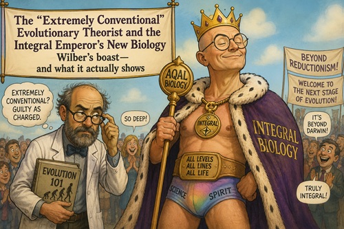 The 'Extremely Conventional' Evolutionary Theorist and the Integral Emperor's New Biology