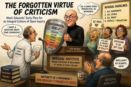 The Forgotten Virtue of Criticism, Mark Edwards' Early Plea for an Integral Culture of Open Inquiry