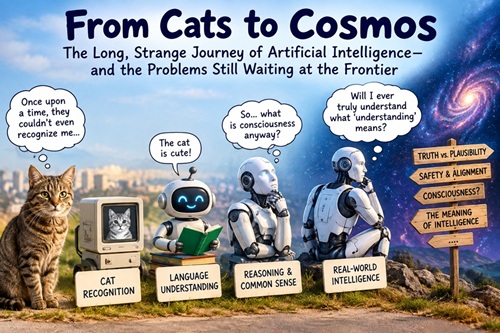 From Cats to Cosmos, The Long, Strange Journey of Artificial Intelligence and the Problems Still Waiting at the Frontier
