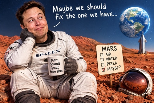 Mars Is Not an Escape Plan: Why Elon Musk's Vision of Colonizing Mars Is Fundamentally Misguided