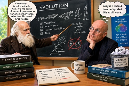 The Cosmic Miracle Machine, Ken Wilber's Eros Doctrine and the Abdication of Scientific Explanation
