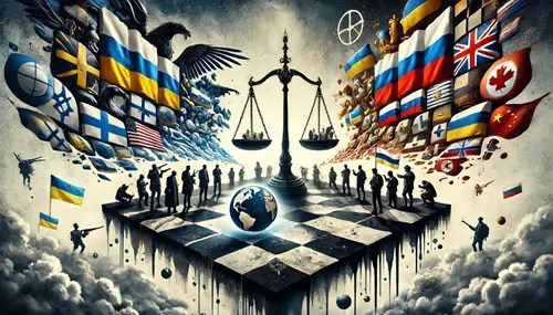 War Mongers Versus Putin Lovers, Caricatures About the War in Ukraine