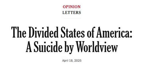 The Divided States of America: A Suicide by Worldview