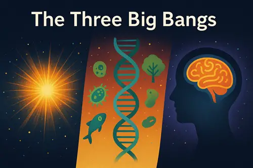 The Three Big Bangs: Matter, Life, and Mind