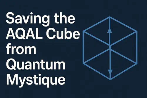 Saving the AQAL Cube from Quantum Mystique