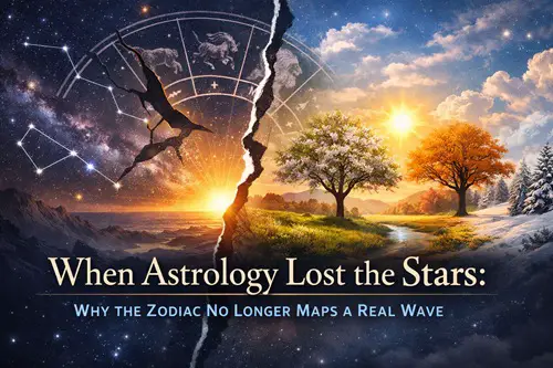 When Astrology Lost the Stars: Why the Zodiac No Longer Maps a Real Wave