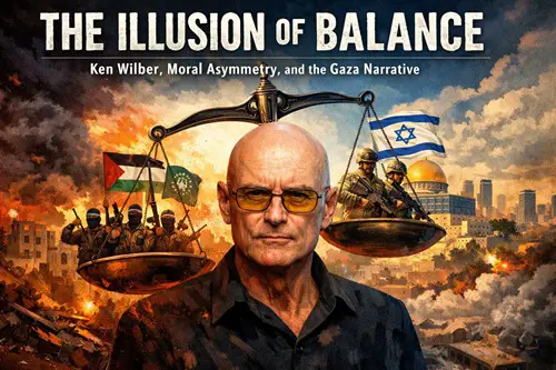The Illusion of Balance: Ken Wilber, Moral Asymmetry, and the Gaza Narrative