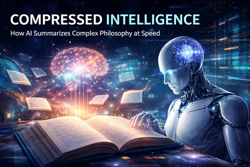 Compressed Intelligence: How AI Summarizes Complex Philosophy at Speed